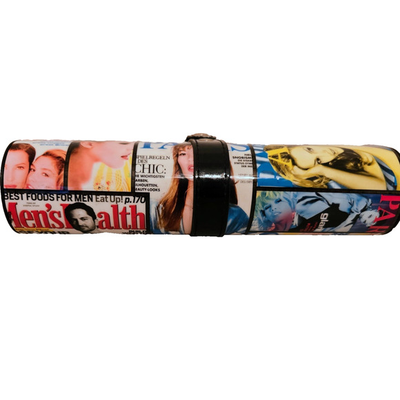 Unbranded Magazine Cover Print Hard Plastic Crossbody ClutchPurse - Picture 7 of 10